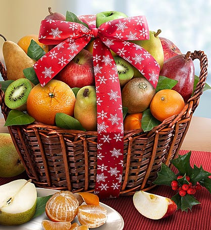 Premier Holiday Orchard Fruit Gift Basket